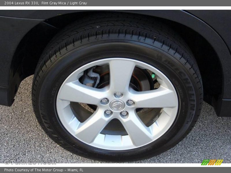 Flint Gray Mica / Light Gray 2004 Lexus RX 330