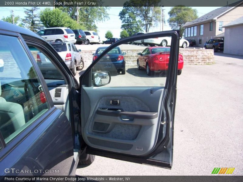 Sage Brush Pearl / Gray 2003 Honda Pilot LX 4WD