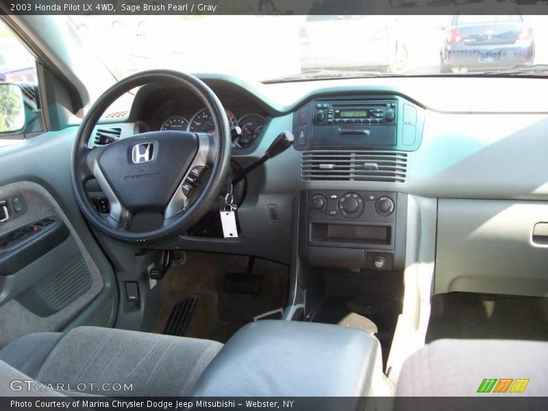 Sage Brush Pearl / Gray 2003 Honda Pilot LX 4WD