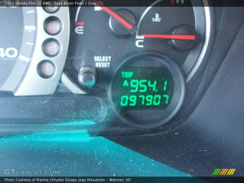 Sage Brush Pearl / Gray 2003 Honda Pilot LX 4WD