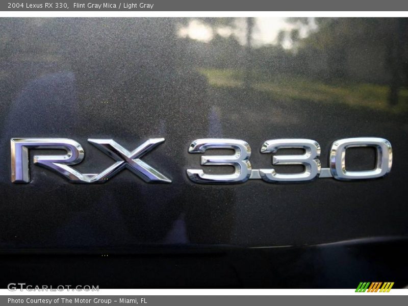 Flint Gray Mica / Light Gray 2004 Lexus RX 330