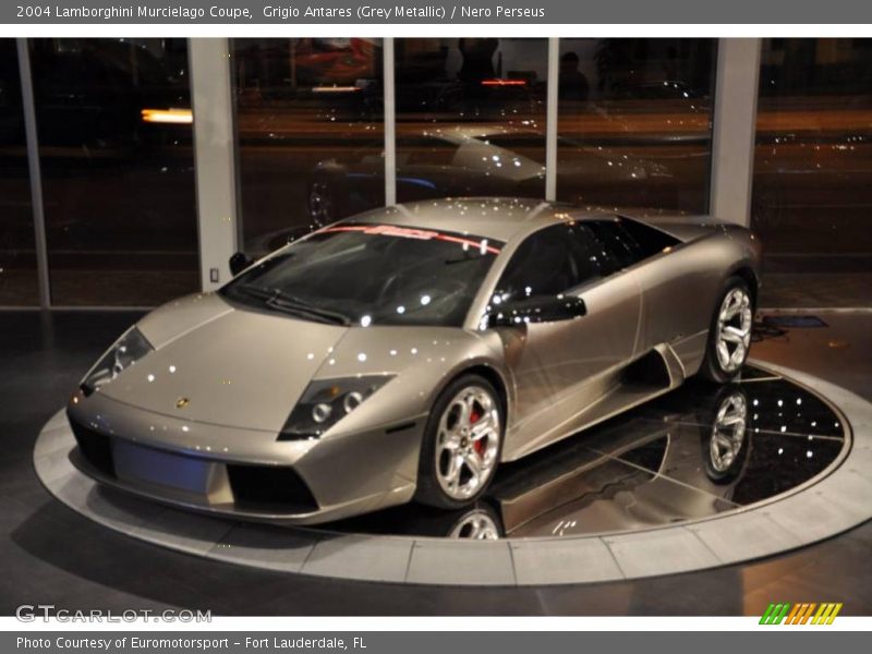 Grigio Antares (Grey Metallic) / Nero Perseus 2004 Lamborghini Murcielago Coupe