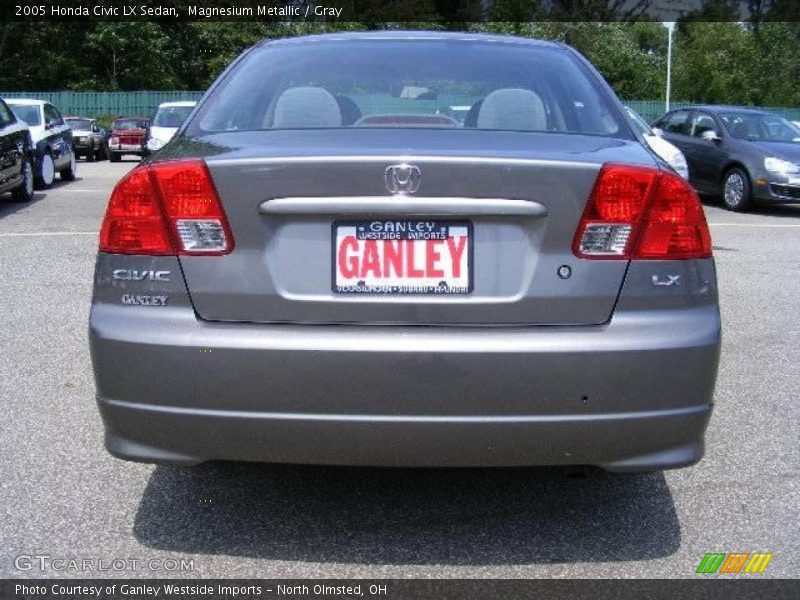 Magnesium Metallic / Gray 2005 Honda Civic LX Sedan