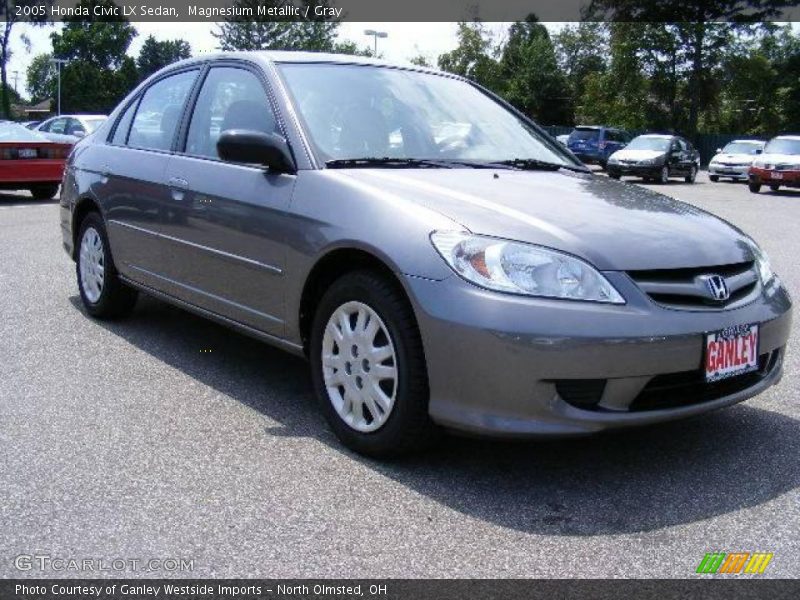 Magnesium Metallic / Gray 2005 Honda Civic LX Sedan