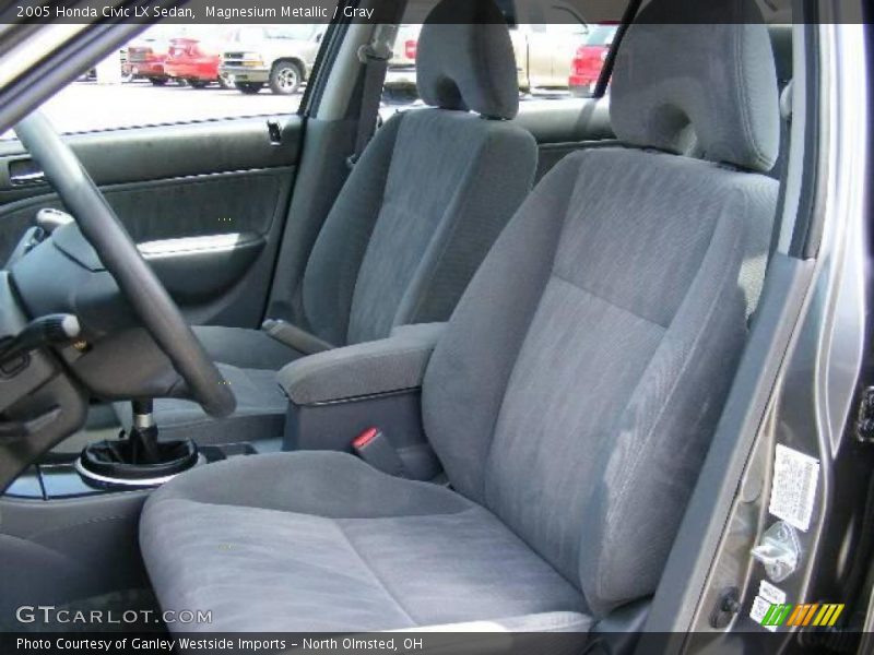 Magnesium Metallic / Gray 2005 Honda Civic LX Sedan