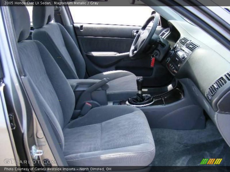 Magnesium Metallic / Gray 2005 Honda Civic LX Sedan