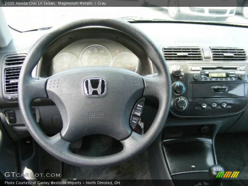 Magnesium Metallic / Gray 2005 Honda Civic LX Sedan