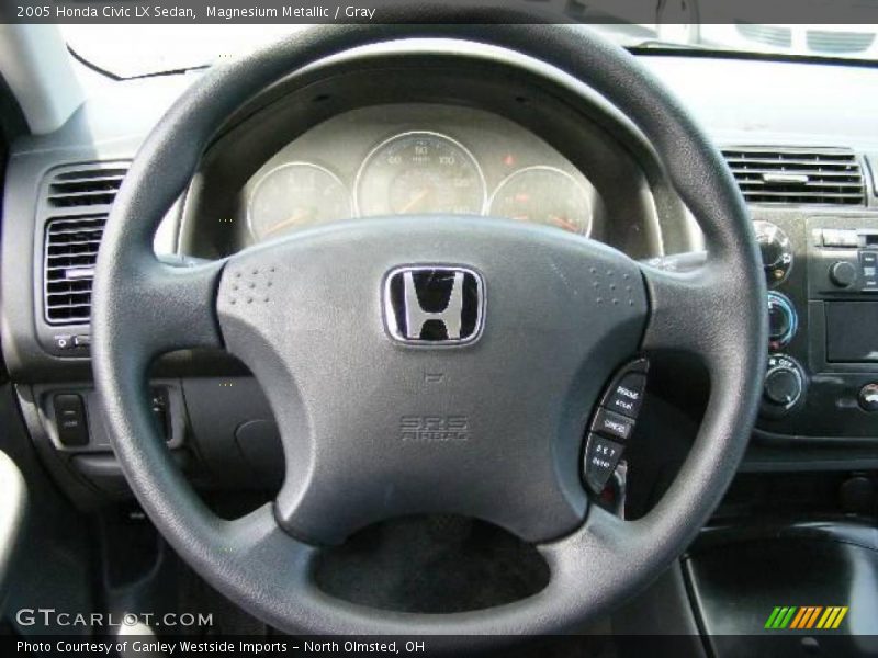 Magnesium Metallic / Gray 2005 Honda Civic LX Sedan