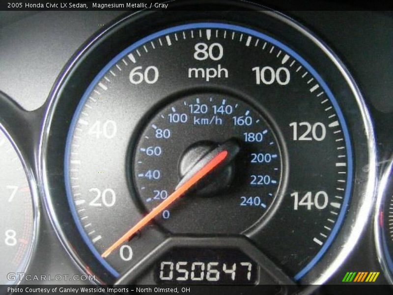 Magnesium Metallic / Gray 2005 Honda Civic LX Sedan