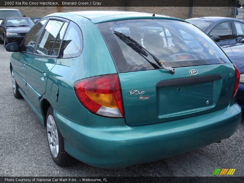 Emerald Green / Gray 2002 Kia Rio Cinco Hatchback