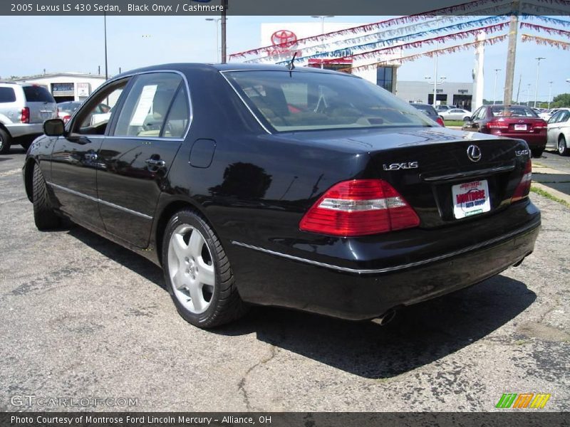 Black Onyx / Cashmere 2005 Lexus LS 430 Sedan