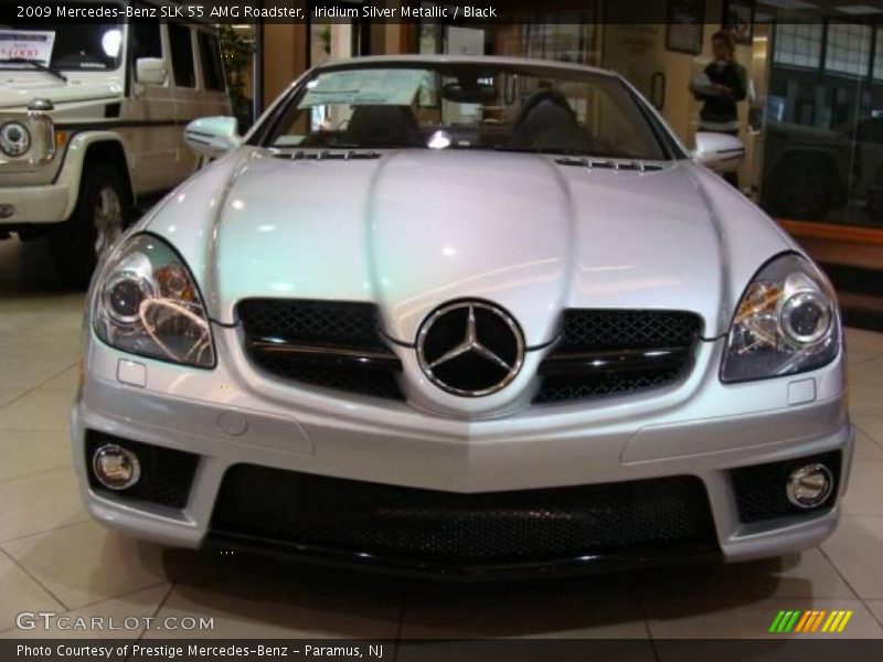 Iridium Silver Metallic / Black 2009 Mercedes-Benz SLK 55 AMG Roadster