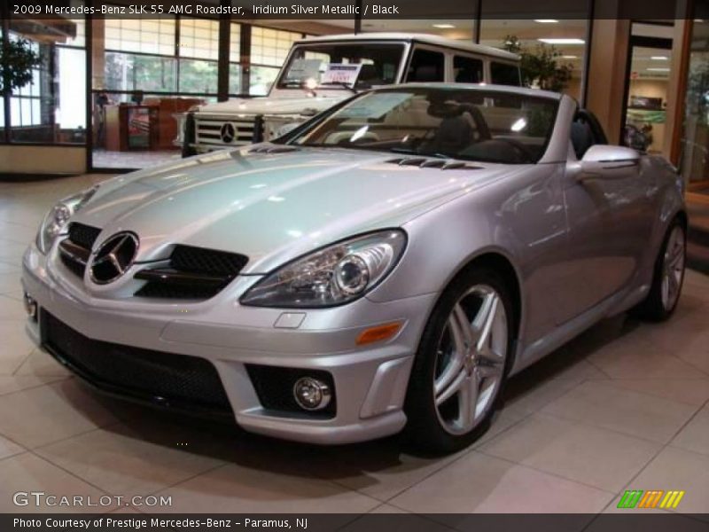 Iridium Silver Metallic / Black 2009 Mercedes-Benz SLK 55 AMG Roadster