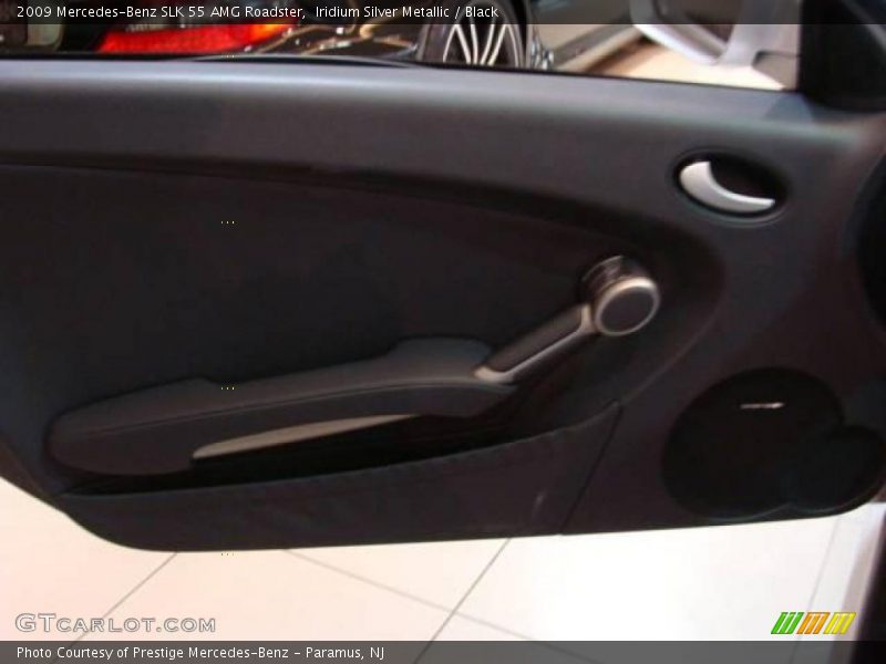 Iridium Silver Metallic / Black 2009 Mercedes-Benz SLK 55 AMG Roadster