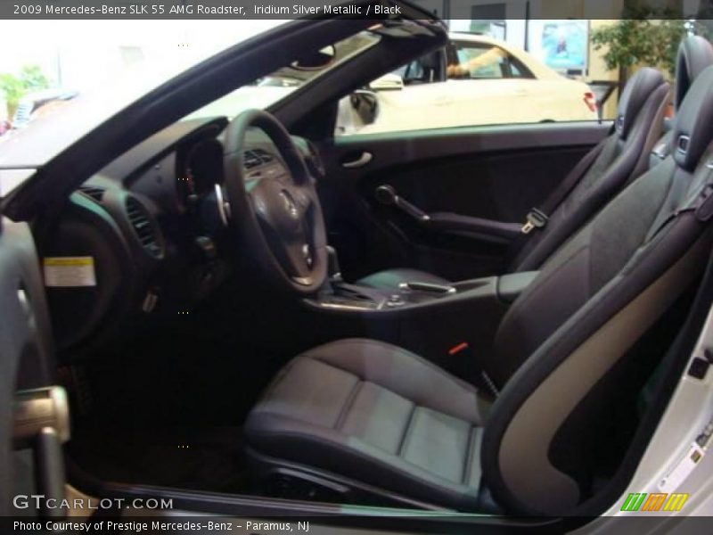 Iridium Silver Metallic / Black 2009 Mercedes-Benz SLK 55 AMG Roadster