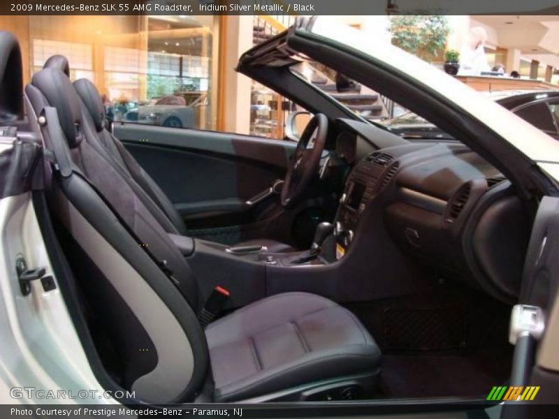 Iridium Silver Metallic / Black 2009 Mercedes-Benz SLK 55 AMG Roadster