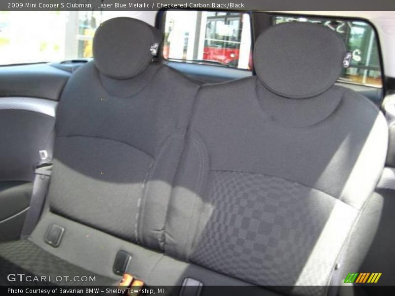 Laser Blue Metallic / Checkered Carbon Black/Black 2009 Mini Cooper S Clubman