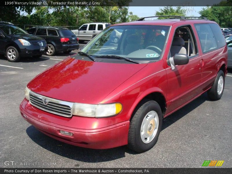 Toreador Red Metallic / Grey 1996 Mercury Villager GS