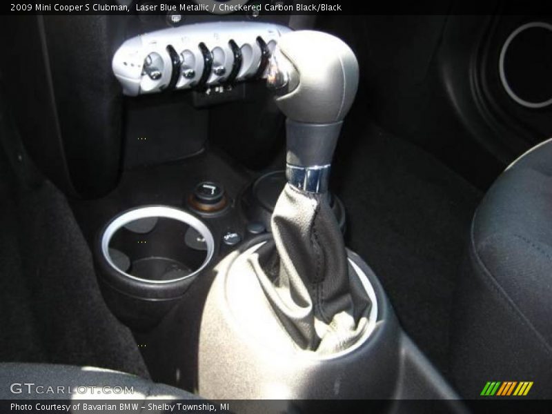 Laser Blue Metallic / Checkered Carbon Black/Black 2009 Mini Cooper S Clubman