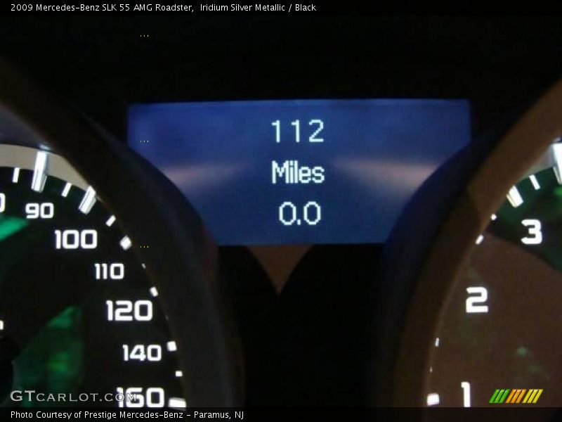 Iridium Silver Metallic / Black 2009 Mercedes-Benz SLK 55 AMG Roadster
