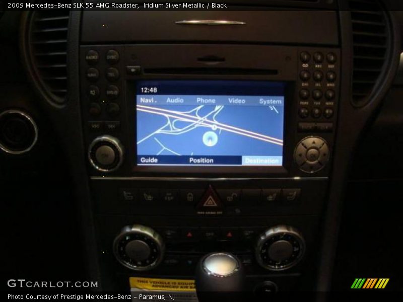 Iridium Silver Metallic / Black 2009 Mercedes-Benz SLK 55 AMG Roadster
