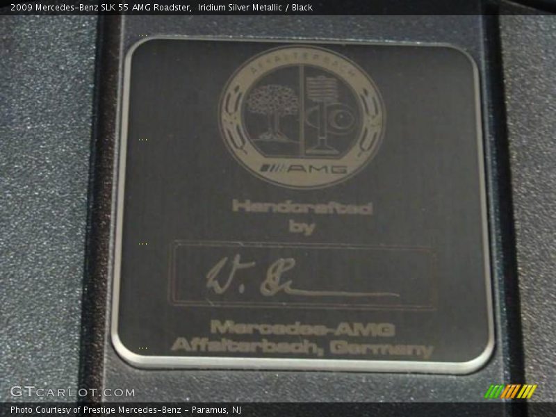 Iridium Silver Metallic / Black 2009 Mercedes-Benz SLK 55 AMG Roadster
