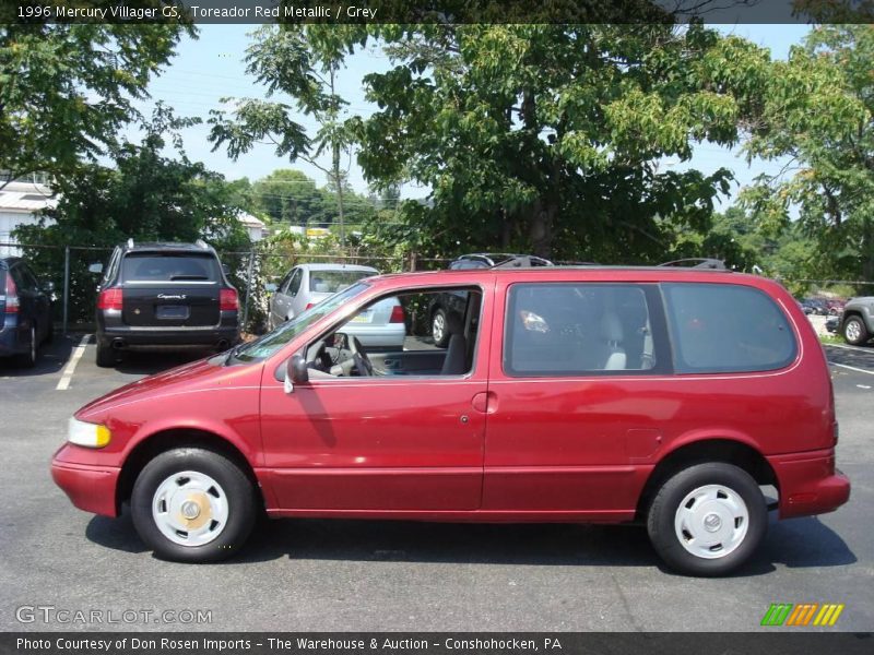 Toreador Red Metallic / Grey 1996 Mercury Villager GS
