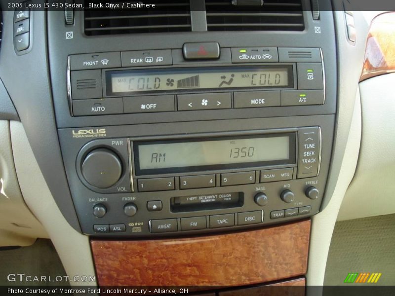 Black Onyx / Cashmere 2005 Lexus LS 430 Sedan