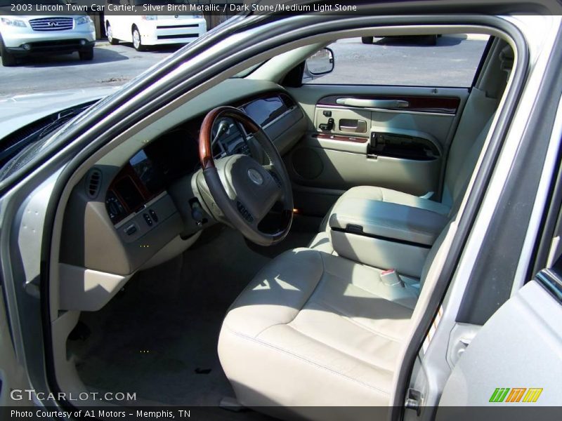Silver Birch Metallic / Dark Stone/Medium Light Stone 2003 Lincoln Town Car Cartier