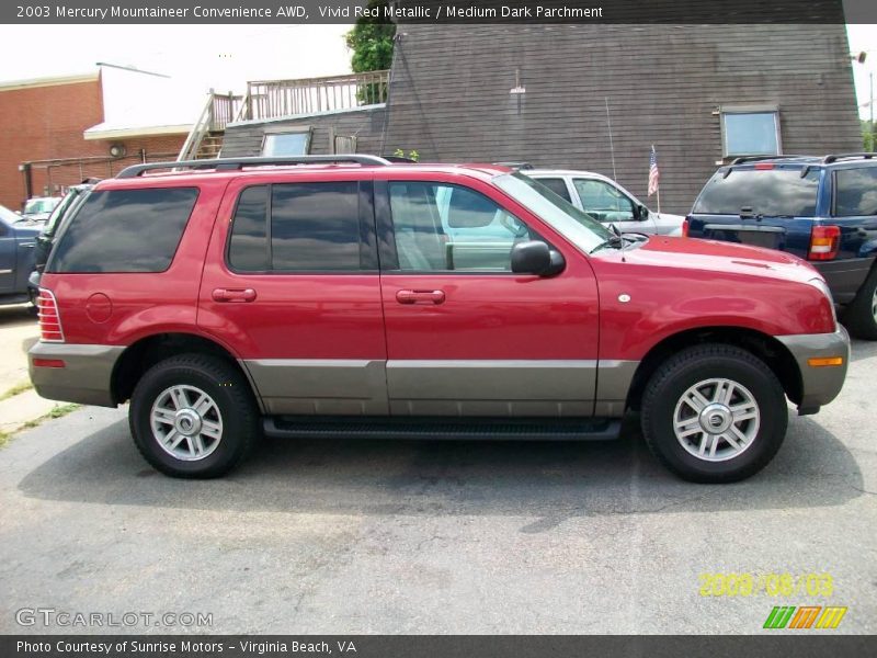 Vivid Red Metallic / Medium Dark Parchment 2003 Mercury Mountaineer Convenience AWD