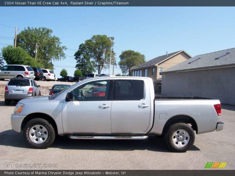 Radiant Silver / Graphite/Titanium 2004 Nissan Titan XE Crew Cab 4x4