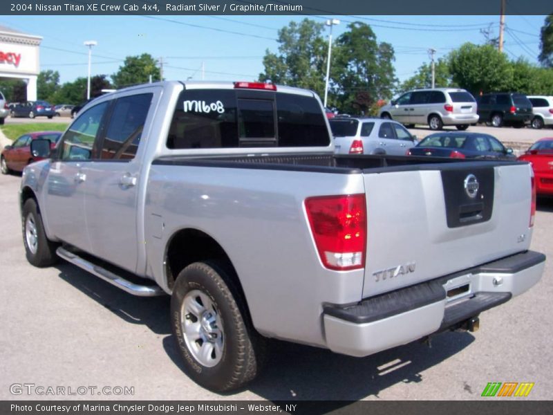 Radiant Silver / Graphite/Titanium 2004 Nissan Titan XE Crew Cab 4x4