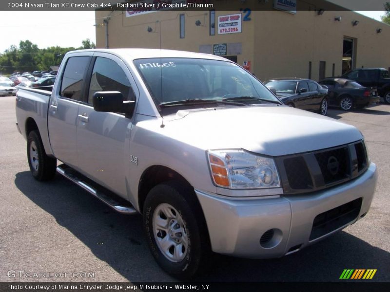 Radiant Silver / Graphite/Titanium 2004 Nissan Titan XE Crew Cab 4x4