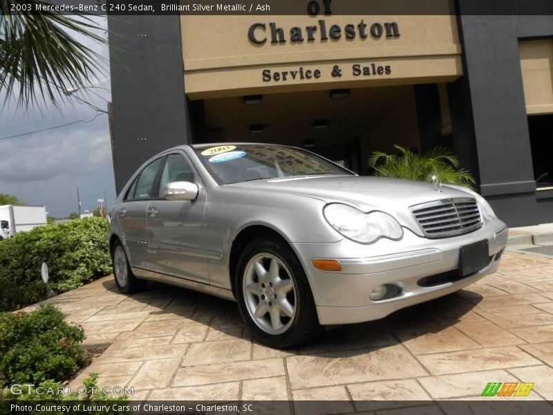 Brilliant Silver Metallic / Ash 2003 Mercedes-Benz C 240 Sedan