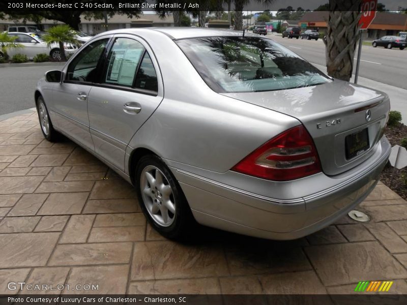 Brilliant Silver Metallic / Ash 2003 Mercedes-Benz C 240 Sedan