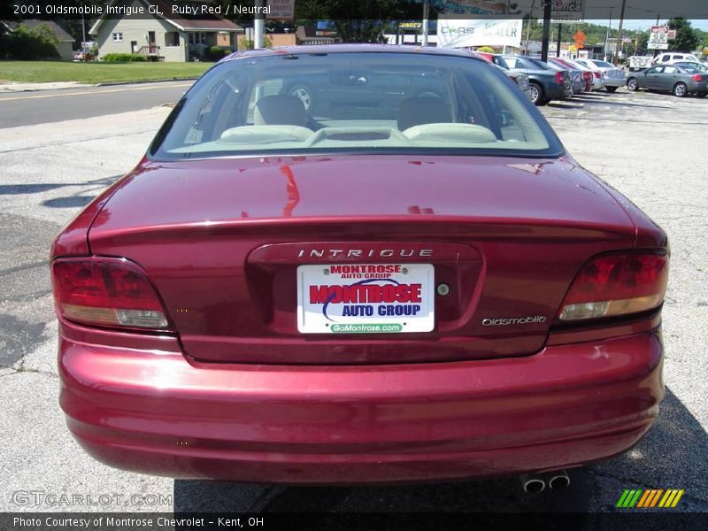 Ruby Red / Neutral 2001 Oldsmobile Intrigue GL