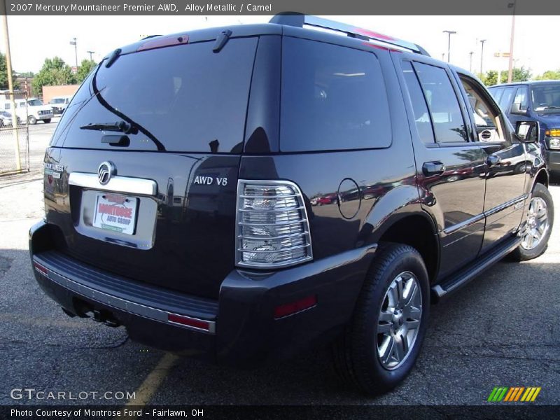 Alloy Metallic / Camel 2007 Mercury Mountaineer Premier AWD