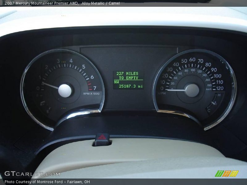 Alloy Metallic / Camel 2007 Mercury Mountaineer Premier AWD