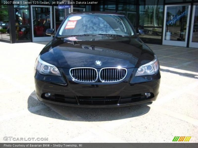 Jet Black / Black Dakota Leather 2007 BMW 5 Series 525i Sedan