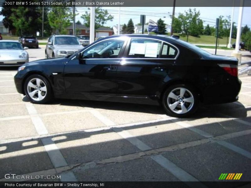 Jet Black / Black Dakota Leather 2007 BMW 5 Series 525i Sedan