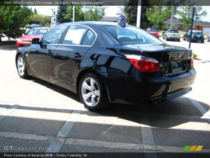 Jet Black / Black Dakota Leather 2007 BMW 5 Series 525i Sedan