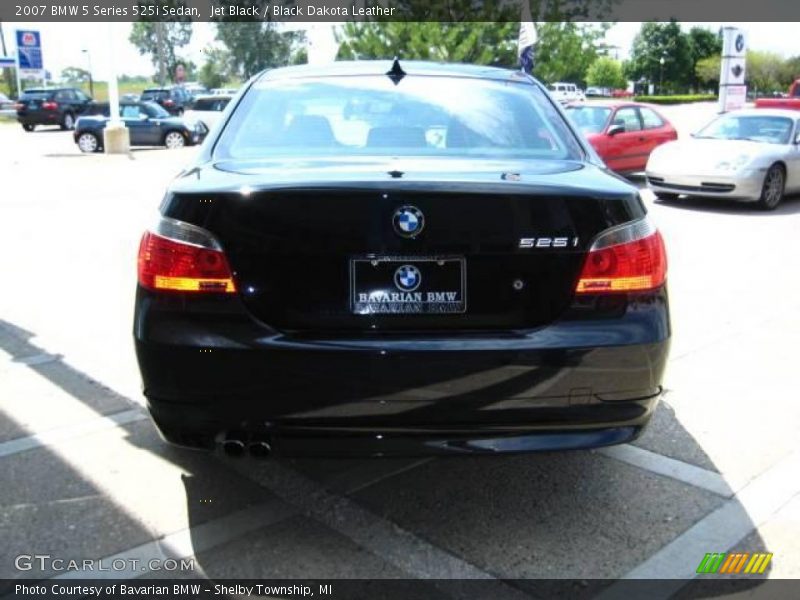 Jet Black / Black Dakota Leather 2007 BMW 5 Series 525i Sedan
