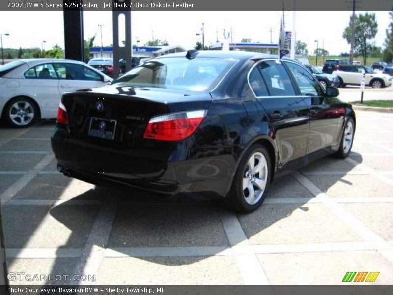 Jet Black / Black Dakota Leather 2007 BMW 5 Series 525i Sedan