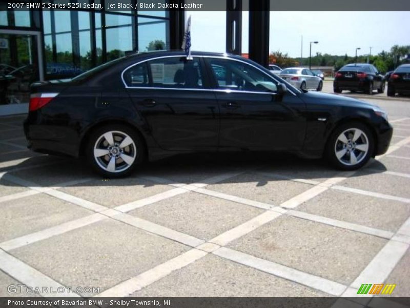 Jet Black / Black Dakota Leather 2007 BMW 5 Series 525i Sedan