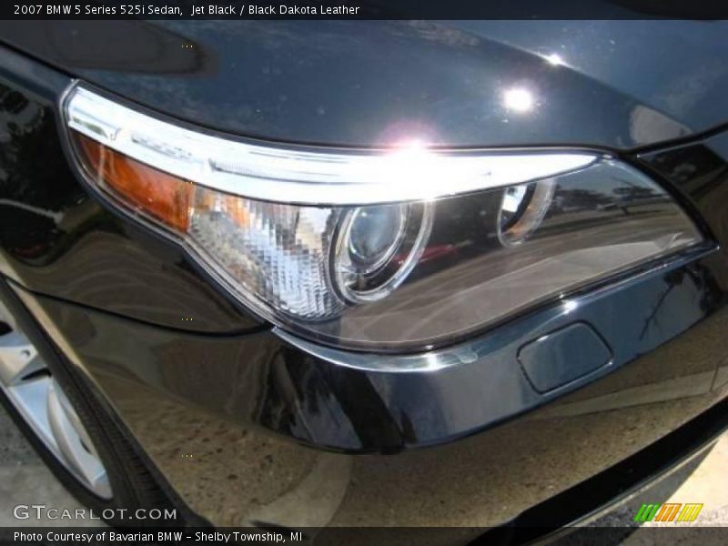 Jet Black / Black Dakota Leather 2007 BMW 5 Series 525i Sedan