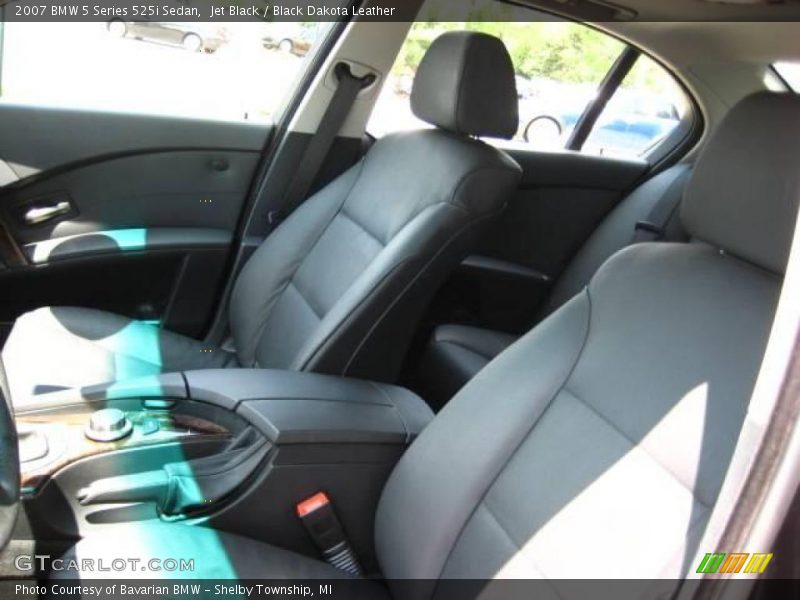 Jet Black / Black Dakota Leather 2007 BMW 5 Series 525i Sedan