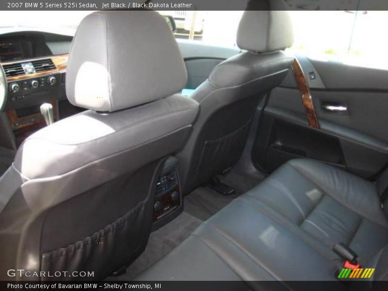 Jet Black / Black Dakota Leather 2007 BMW 5 Series 525i Sedan