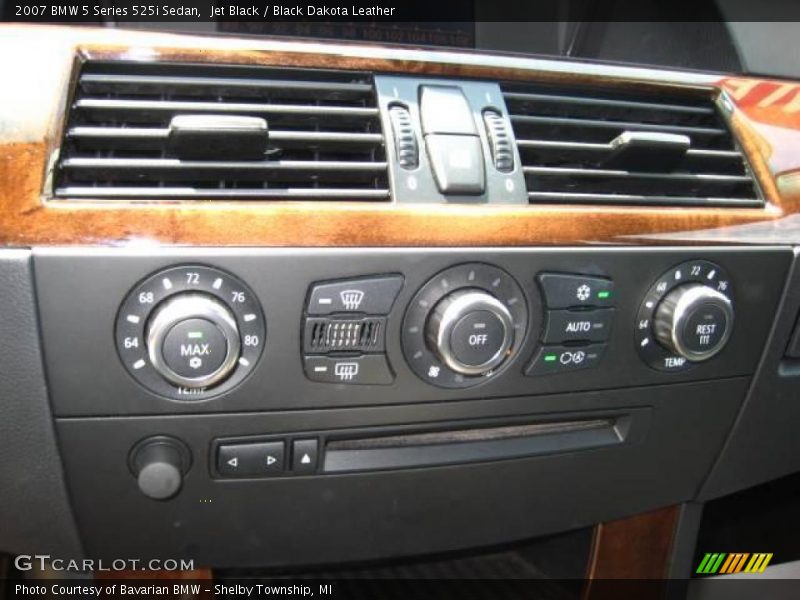 Jet Black / Black Dakota Leather 2007 BMW 5 Series 525i Sedan