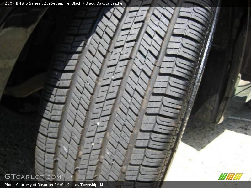 Jet Black / Black Dakota Leather 2007 BMW 5 Series 525i Sedan