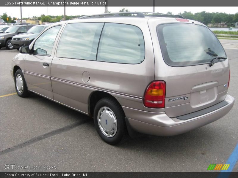 Champagne Beige Metallic / Beige 1996 Ford Windstar GL